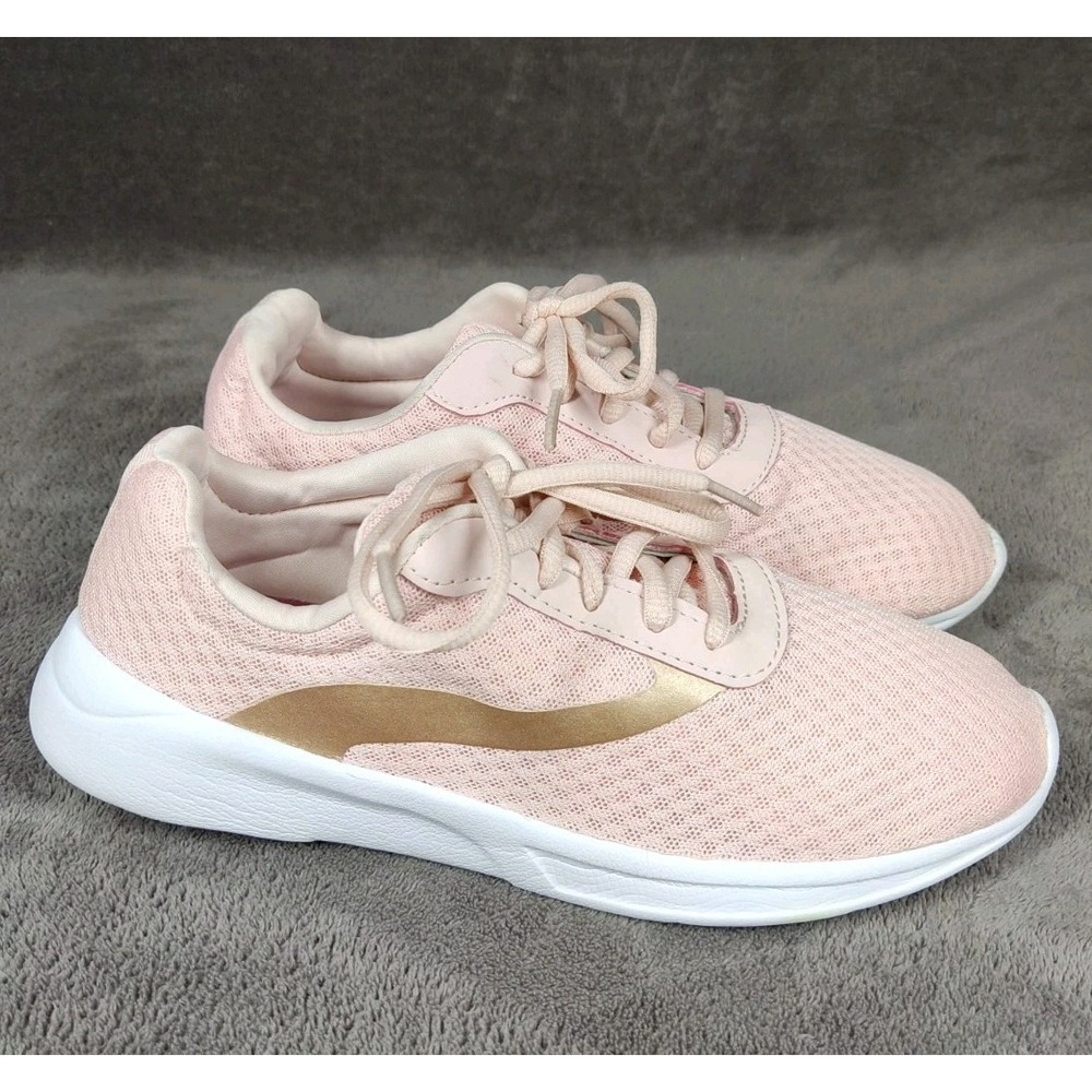 Athletic Works‎ Women's Running Shoes Light Pink Mesh Lace Up Comfort Size 5